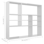 vidaXL Raft de perete, alb extralucios, 90x16x78 cm, lemn prelucrat vidaXL Raft de perete, alb extralucios, 90x16x78 cm, lemn prelucrat