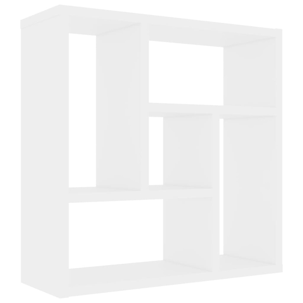 vidaXL Raft de perete, alb, 45,1 x 16 x 45,1 cm, lemn prelucrat