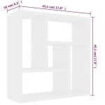 vidaXL Raft de perete, alb, 45,1 x 16 x 45,1 cm, lemn prelucrat vidaXL Raft de perete, alb, 45,1 x 16 x 45,1 cm, lemn prelucrat