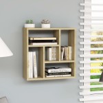 vidaXL Raft de perete, stejar Sonoma, 45,1x16x45,1 cm, lemn prelucrat