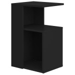 vidaXL Masă laterală, negru, 36x30x56 cm, lemn prelucrat vidaXL Masă laterală, negru, 36x30x56 cm, lemn prelucrat