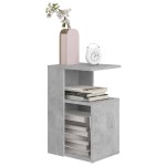 vidaXL Masă laterală, gri beton, 36x30x56 cm, lemn prelucrat vidaXL Masă laterală, gri beton, 36x30x56 cm, lemn prelucrat