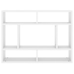 vidaXL Raft de perete, alb, 75x16x55 cm, lemn prelucrat vidaXL Raft de perete, alb, 75x16x55 cm, lemn prelucrat