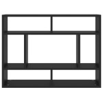 vidaXL Raft de perete, negru, 75x16x55 cm, lemn prelucrat vidaXL Raft de perete, negru, 75x16x55 cm, lemn prelucrat