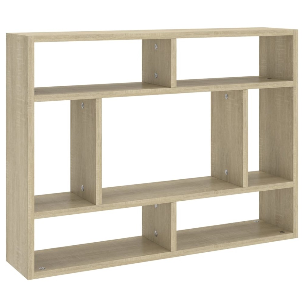 vidaXL Raft de perete, stejar Sonoma, 75x16x55 cm, lemn prelucrat