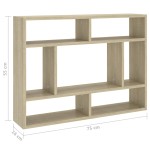 vidaXL Raft de perete, stejar Sonoma, 75x16x55 cm, lemn prelucrat vidaXL Raft de perete, stejar Sonoma, 75x16x55 cm, lemn prelucrat