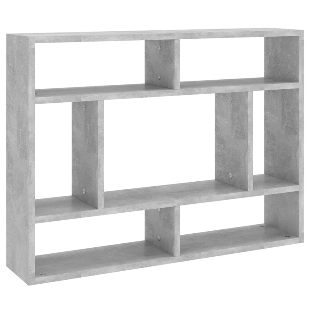 vidaXL Rafturi de perete, gri beton, 75x16x55 cm, lemn prelucrat
