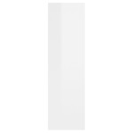 vidaXL Raft de perete, alb extralucios, 75x16x55 cm, lemn prelucrat vidaXL Raft de perete, alb extralucios, 75x16x55 cm, lemn prelucrat