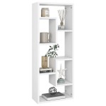 vidaXL Raft de perete, alb, 36x16x90 cm, lemn prelucrat vidaXL Raft de perete, alb, 36x16x90 cm, lemn prelucrat