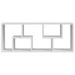 vidaXL Raft de perete, alb, 36x16x90 cm, lemn prelucrat vidaXL Raft de perete, alb, 36x16x90 cm, lemn prelucrat