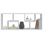 vidaXL Raft de perete, alb, 36x16x90 cm, lemn prelucrat vidaXL Raft de perete, alb, 36x16x90 cm, lemn prelucrat