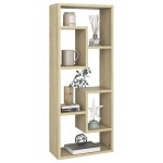 vidaXL Raft de perete, stejar sonoma, 36x16x90 cm, lemn prelucrat