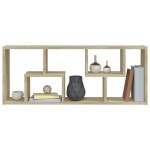 vidaXL Raft de perete, stejar sonoma, 36x16x90 cm, lemn prelucrat