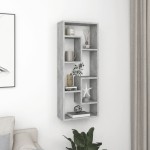 vidaXL Raft de perete, gri beton, 36x16x90 cm, lemn prelucrat vidaXL Raft de perete, gri beton, 36x16x90 cm, lemn prelucrat