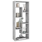 vidaXL Raft de perete, gri beton, 36x16x90 cm, lemn prelucrat vidaXL Raft de perete, gri beton, 36x16x90 cm, lemn prelucrat