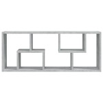 vidaXL Raft de perete, gri beton, 36x16x90 cm, lemn prelucrat vidaXL Raft de perete, gri beton, 36x16x90 cm, lemn prelucrat