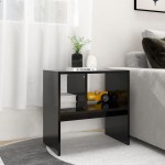 vidaXL Masă laterală, negru, 50x30x50 cm, lemn prelucrat vidaXL Masă laterală, negru, 50x30x50 cm, lemn prelucrat