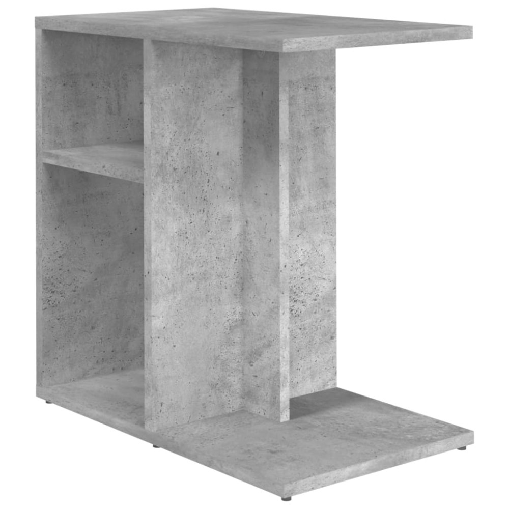 vidaXL Masă laterală, gri beton, 50x30x50 cm, lemn prelucrat