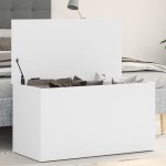 vidaXL Cufăr de depozitare, alb, 84x42x46 cm, lemn compozit vidaXL Cufăr de depozitare, alb, 84x42x46 cm, lemn compozit