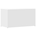 vidaXL Cufăr de depozitare, alb, 84x42x46 cm, lemn compozit vidaXL Cufăr de depozitare, alb, 84x42x46 cm, lemn compozit