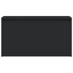 vidaXL Cufăr de depozitare, negru, 84x42x46 cm, lemn compozit vidaXL Cufăr de depozitare, negru, 84x42x46 cm, lemn compozit