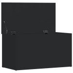 vidaXL Cufăr de depozitare, negru, 84x42x46 cm, lemn compozit vidaXL Cufăr de depozitare, negru, 84x42x46 cm, lemn compozit