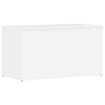 vidaXL Cufăr depozitare, alb extralucios, 84x42x46 cm, lemn compozit vidaXL Cufăr depozitare, alb extralucios, 84x42x46 cm, lemn compozit