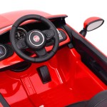 vidaXL Mașină electrică pentru copii Fiat 500, roșu vidaXL Mașină electrică pentru copii Fiat 500, roșu