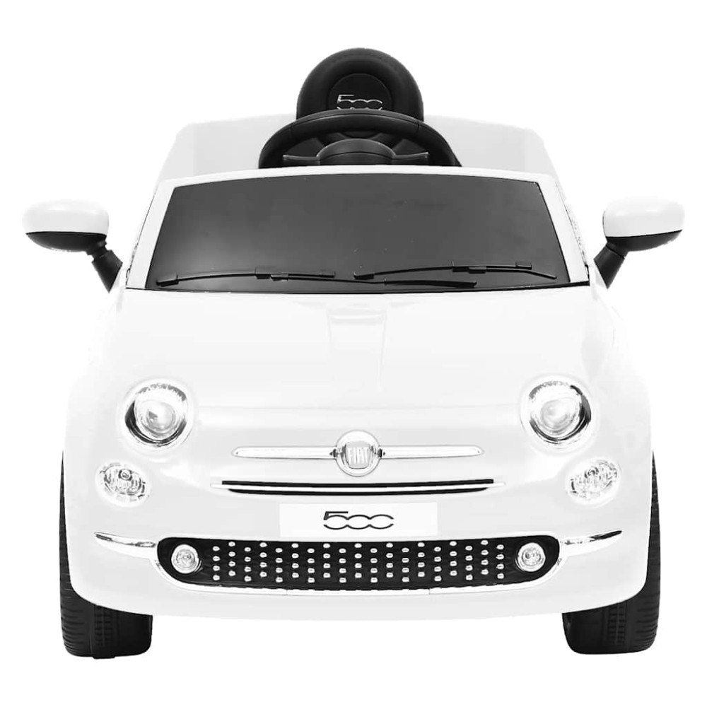 vidaXL Mașină electrică pentru copii Fiat 500, alb