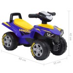 vidaXL ATV ride-on pentru copii Good Year, albastru