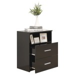 vidaXL Noptiere, 2 buc., negru, 50x32x60 cm vidaXL Noptiere, 2 buc., negru, 50x32x60 cm