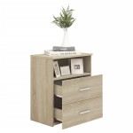 vidaXL Noptiere, 2 buc., stejar sonoma, 50x32x60 cm vidaXL Noptiere, 2 buc., stejar sonoma, 50x32x60 cm