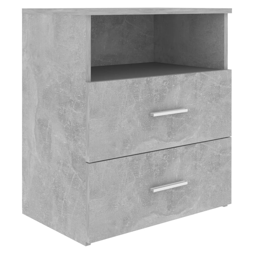 vidaXL Noptieră, gri beton, 50x32x60 cm