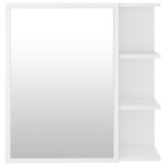 vidaXL Dulap de baie cu oglindă, alb, 62,5x20,5x64 cm, lemn prelucrat vidaXL Dulap de baie cu oglindă, alb, 62,5x20,5x64 cm, lemn prelucrat