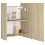 vidaXL Dulap baie cu oglindă, stejar Sonoma, 62,5x20,5x64 cm vidaXL Dulap baie cu oglindă, stejar Sonoma, 62,5x20,5x64 cm