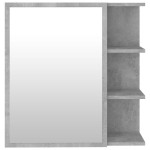vidaXL Dulap de baie cu oglindă, gri beton, 62,5 x 20,5 x 64 cm vidaXL Dulap de baie cu oglindă, gri beton, 62,5 x 20,5 x 64 cm