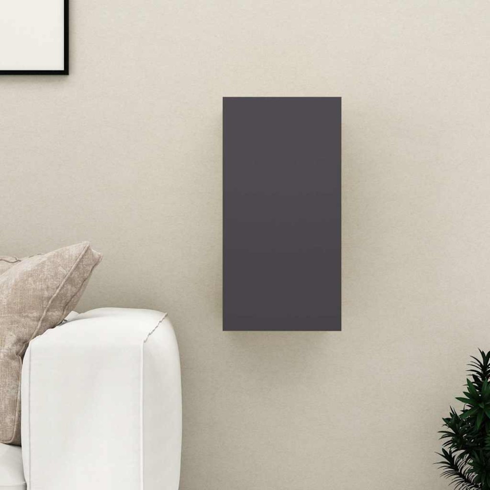 vidaXL Comodă TV, gri, 30,5x30x60 cm, lemn prelucrat