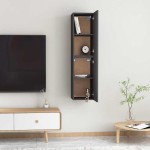 vidaXL Comode TV, 2 buc., gri, 30,5x30x60 cm, lemn prelucrat