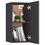 vidaXL Comode TV, 2 buc., gri, 30,5x30x60 cm, lemn prelucrat