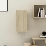 vidaXL Comodă TV, stejar Sonoma, 30,5x30x60 cm, lemn prelucrat vidaXL Comodă TV, stejar Sonoma, 30,5x30x60 cm, lemn prelucrat