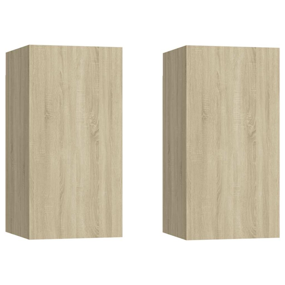 vidaXL Comode TV, 2 buc., stejar Sonoma, 30,5x30x60 cm, lemn prelucrat