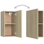 vidaXL Comode TV, 2 buc., stejar Sonoma, 30,5x30x60 cm, lemn prelucrat