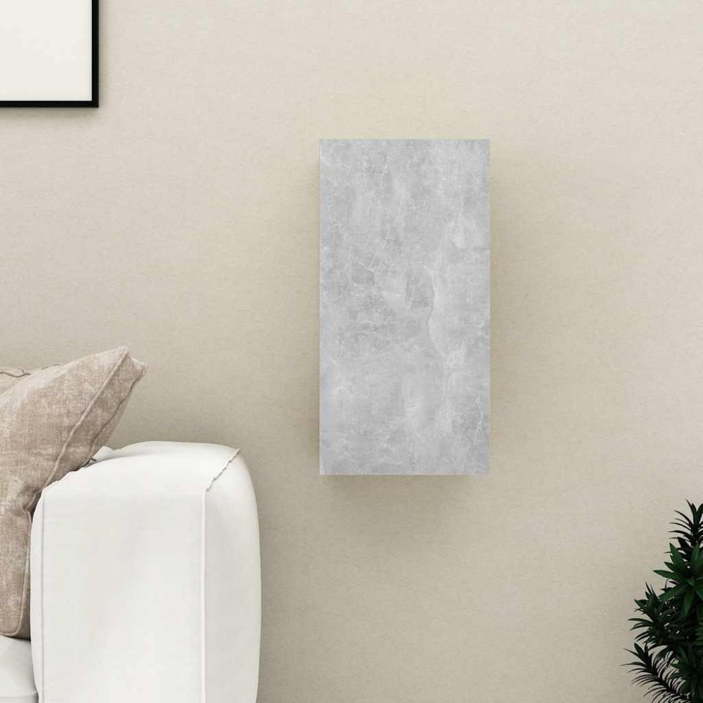 vidaXL Comodă TV, gri beton, 30,5x30x60 cm, lemn prelucrat