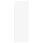 vidaXL Comode TV, 2 buc., alb, 30,5x30x90 cm, lemn prelucrat
