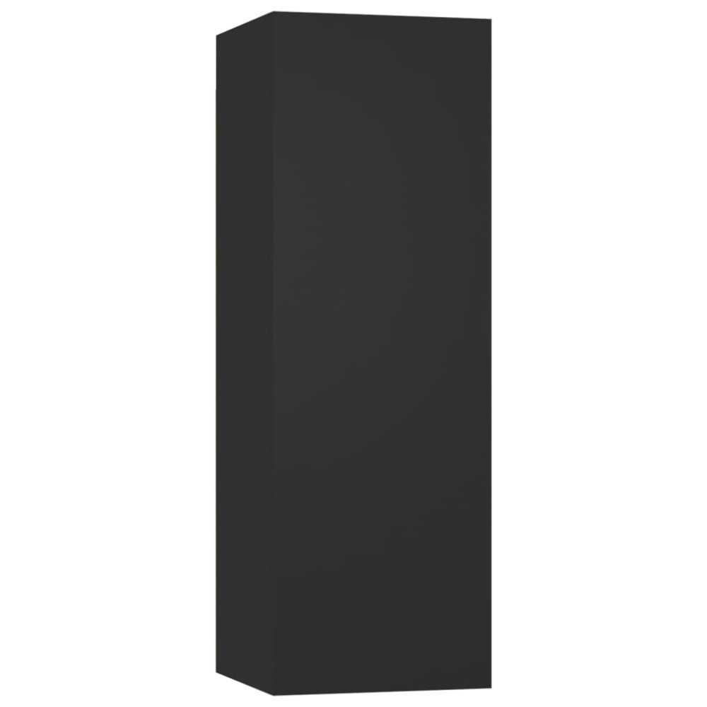 vidaXL Comodă TV, negru, 30,5x30x90 cm, lemn prelucrat