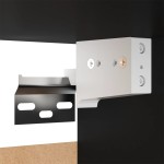 vidaXL Comodă TV, negru, 30,5x30x90 cm, lemn prelucrat