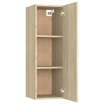 vidaXL Comode TV, 2 buc., stejar Sonoma, 30,5x30x90 cm, lemn prelucrat