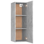 vidaXL Comodă TV, gri beton, 30,5x30x90 cm, lemn prelucrat vidaXL Comodă TV, gri beton, 30,5x30x90 cm, lemn prelucrat
