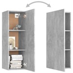 vidaXL Comodă TV, gri beton, 30,5x30x90 cm, lemn prelucrat vidaXL Comodă TV, gri beton, 30,5x30x90 cm, lemn prelucrat