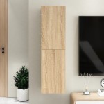 vidaXL Comodă TV, stejar Sonoma, 30,5x30x110 cm, lemn prelucrat vidaXL Comodă TV, stejar Sonoma, 30,5x30x110 cm, lemn prelucrat